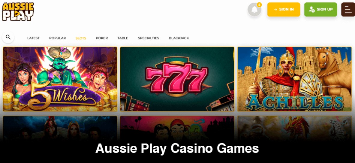 Aussieplay Casino's Game Selection 2
